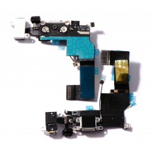 Шлейф зарядки для iPhone 5s цвет  белый