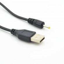 USB кабель CHINA TAB (тонкий штекер 2,5*0,7) черный