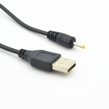 USB кабель CHINA TAB (тонкий штекер 2,5*0,7) черный