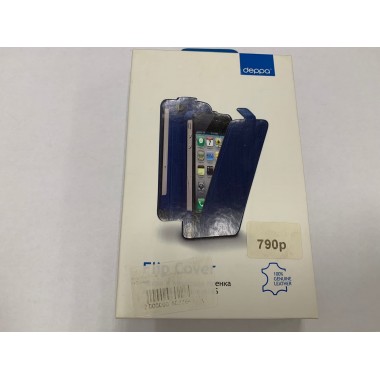 Чехол Flip Cover и защитная пленка для iPhone 4\4S синий
