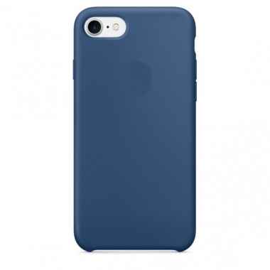 Силиконовый чехол для iPhone 7 ORIG, синий (ocean blue)