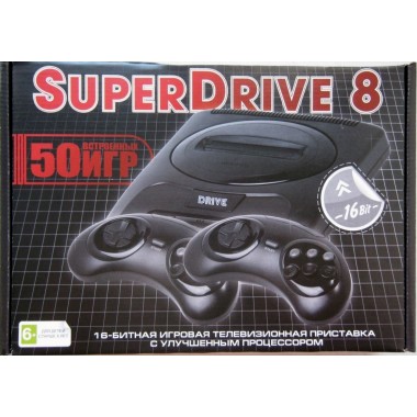 Игровая приставка Sega SuperDrive 16bit 50 встроенных игр