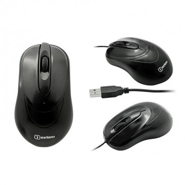 Мышь Oxion OMS002BK, USB, проводная (черный)