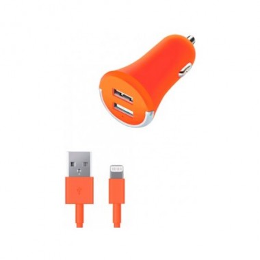 АЗУ Deppa Ultra Colour 11275 USB 2.1A, дата-кабель с разъемом lighting