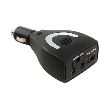Автомобильный инвертор 12V in 220V 75W, USB