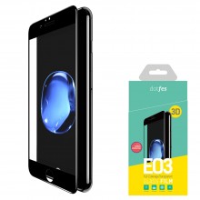 Защитное стекло для iPhone 7 Plus (5,5") черное 3D dotfes E03