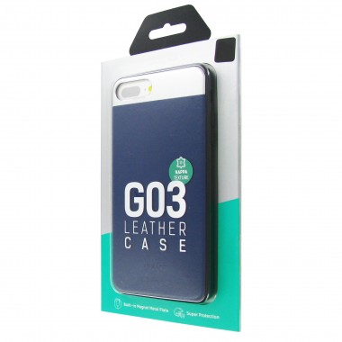 Защитная крышка для iPhone 7 Plus (5.5") dotfes G03 пластик синий