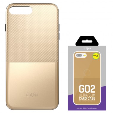 Защитная крышка для iPhone 6 (4.7')/6S dotfes G02 пластик золото