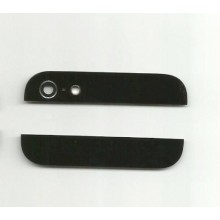 Стекло задней крышки для iphone 5 (черное) верх низ