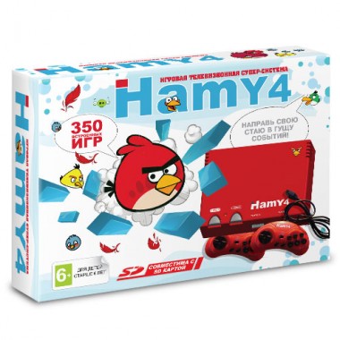 Игровая приставка Sega - Dendy Hamy 4 Angry Birds 350 игр