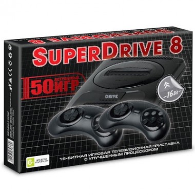 Игровая приставка Sega Super Drive 8 50 игр (16-bit)