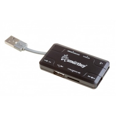USB HUB+ Card Reader SmartBuy Combo SBRH-750-K