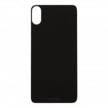 Чехол - накладка для iPhone X "Glass" стекло + силикон черный