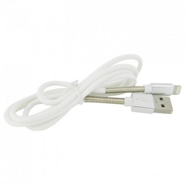 Кабель USB - micro USB WALKER C720 с пружинами белый (1м)