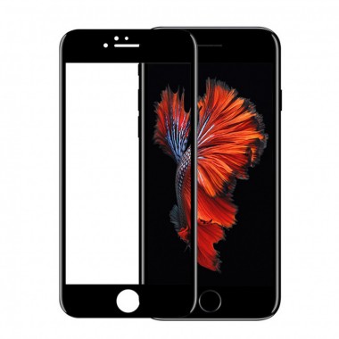 Защитное стекло для iPhone 6/6S 5D черное