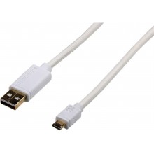 Кабель USB - micro USB PROMATE linkMate-U2F2 белый (2м)