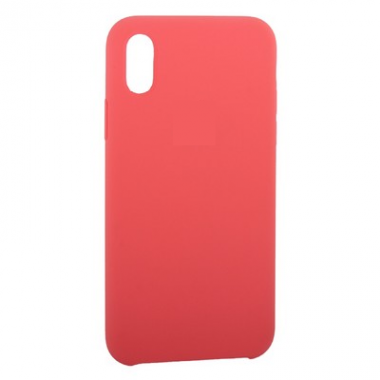 Чехол - накладка для iPhone X/Xs "Silicone Case Lux" коралловый
