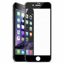 Защитное стекло для iPhone 7/8 2,5D Full Glue с рамкой черное YOLKKI