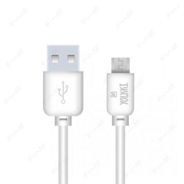 Кабель USB - micro USB YOLKKI Standart 01 белый (1м) /max 1,0A