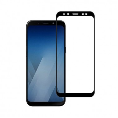 Защитное стекло 6D для Samsung A530F Galaxy A8 (2018) (черный) 