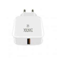 СЗУ USB 3,0A YOLKKI CF301-WHT (1USB, Quick Charge 3.0) белый