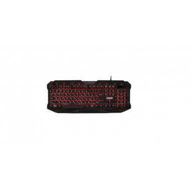 Клавиатура CBR KB 868 Armor (USB, 104 стандартных клавиши + 9 доп., 3 цвета подсветки)