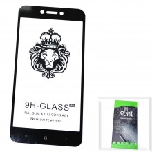 Защитное стекло для Xiaomi Redmi Go YOLKKI 2,5D Full Glue с рамкой черное /в упаковке