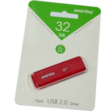 32GB USB 2.0 Flash Drive SmartBuy Dock красный (SB32GBDK-R)