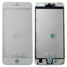 Стекло для iPhone 6S Plus + OCA + рамка белый (олеофобное покрытие) Original Factory