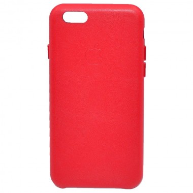 Чехол - накладка для iPhone 6/6S "Leather Case" красный