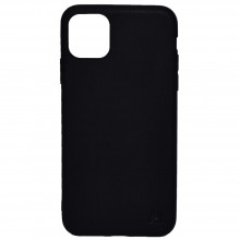 Чехол - накладка для iPhone 11 Pro Max (6.5") YOLKKI Alma силикон матовый черный (1мм)