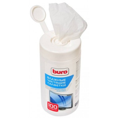 Влажные салфетки BURO BU-Tscrl, 100 шт (туба)