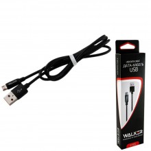 Кабель USB - micro USB WALKER C725 черный (1м)