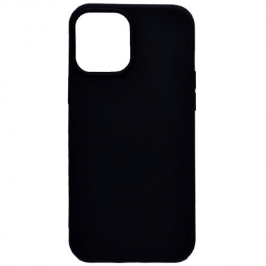 Чехол для iPhone 12/12 Pro (6.1") YOLKKI Alma силикон матовый черный (1мм)