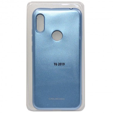 Чехол для Honor 8A/8A Pro/Huawei Y6 (2019)/Y6s MOLAN CANO Jelly Shine силикон голубой