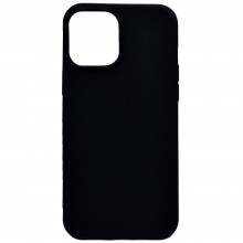 Чехол для iPhone 12 mini (5.4") YOLKKI Alma силикон матовый черный (1мм)