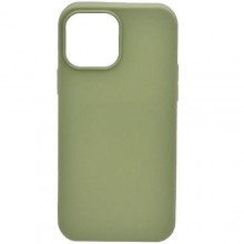 Чехол - накладка для iPhone 13 Pro Max (6.7") YOLKKI Alma силикон матовый зеленый (1мм)