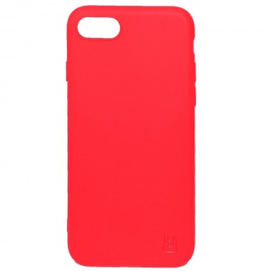 Чехол - накладка совместим с iPhone 7/8/SE (2020) YOLKKI Alma силикон матовый красный (1мм)