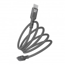 Кабель USB TYPE-C - TYPE-C DOTFES A03A Nylon Knitted черный (1м)