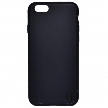 Чехол - накладка для iPhone 6/6S YOLKKI Alma силикон матовый черный (1мм)