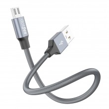 Кабель USB - micro USB DOTFES A03M Frosted темно-серый (0,2м)