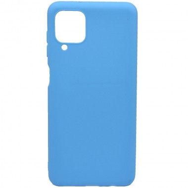 Чехол - накладка для Samsung SM-A125F/Galaxy A12/M12 YOLKKI Alma cиликон матовый голубой (1мм)