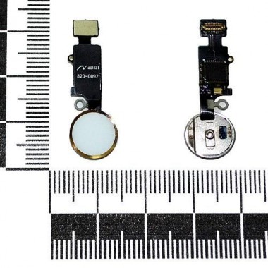 Механизм кнопки HOME совместимый с iPhone 7/7 Plus/8/8 Plus с толкателем и шлейф золото