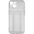 Чехол - накладка для iPhone 13 (6.1) cиликон прозрачный с кардхолдером