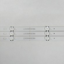 Светодиодная лента для подсветки (LC43490058A) (Комплект 3 шт.) для LG 43LM5700PLA Б/У