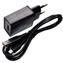 СЗУ micro USB 2,4A (провод разъемный) DENMEN DC01V черный