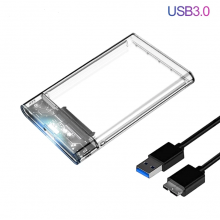 Бокс для HDD 2.5" USB 3.0 (SATA), прозрачный