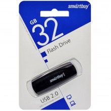 32GB USB 2.0 Flash Drive SmartBuy Scout черный (SB032GB2SCK)