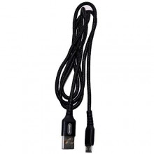 Кабель USB - micro USB DENMEN D02V черный (1м)
