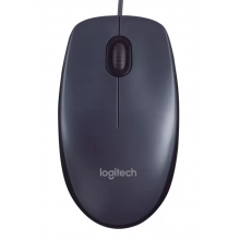 Проводная мышь Logitech M90 серый (910-001793)